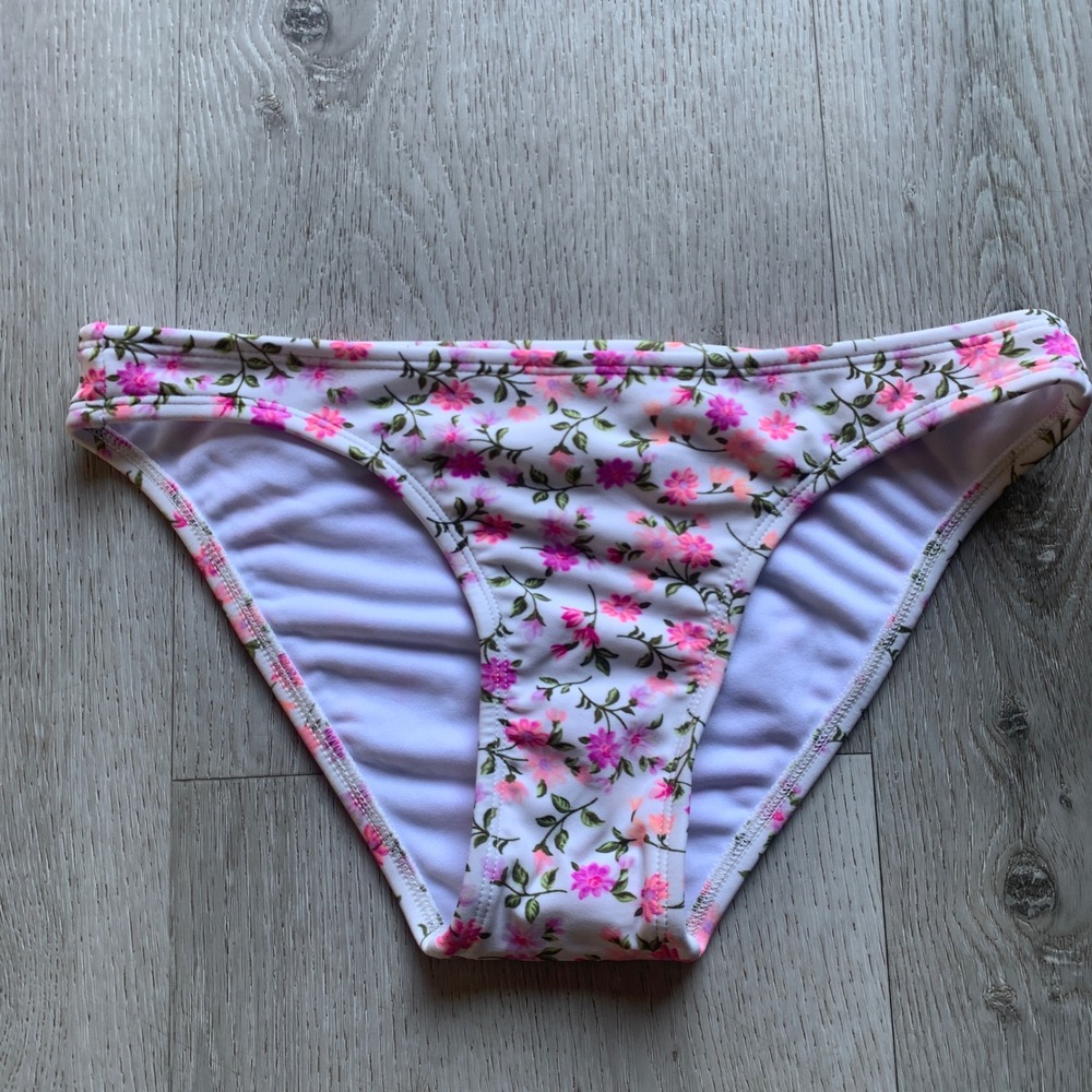 Xhilaration Womens Small Colorful Floral Print Bikini Bottom
